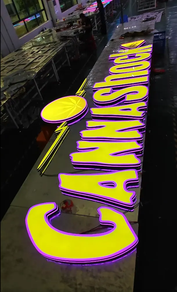Multicolor LED Letters — color & contrast